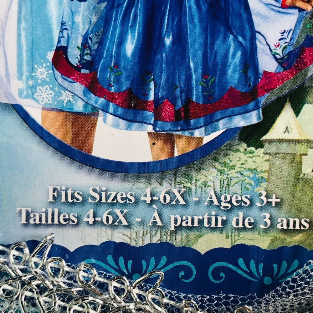 Disney Frozen Elsa Dress Up Costume Outfit 4-6X Girls Gift Party New w/Tag - Picture 13 of 15